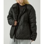 ショッピングドゥ ダウンコート ダウンジャケット 「TAION」ミリタリー リバーシブル クルーネック ダウンジャケット / ブルゾン（キルティング×ボア） レディース