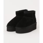 ブーツ PLATFORM MICRO WOOL / 厚底ムートンブーツ レディース