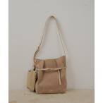 ショルダーバッグ バッグ スマホポーチ付きベルトデザインショルダーバッグ レディース