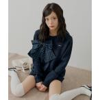 ショッピングドット カーディガン 「セットアップ対応」胸ロゴコンパクトニットカーディガン レディース