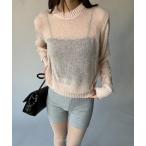 ニット セーター モヘアライクシアークル