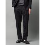 ショッピングカシミヤ スラックス テーパードパンツ 尾州 ウールカシミヤブレンド ツイル メンズ