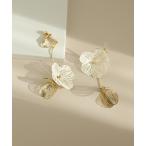 イヤリング フラワーアシメイヤリング レディース