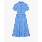 ワンピース ベルテッド ミディ シャツ ドレス