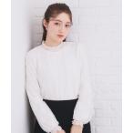  блуза рубашка оборка с высоким воротником гонки tops [ стиральная машина OK] женский 