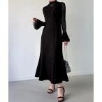 ワンピース （裏地無し）マーメイドワンピースレーストップスセット