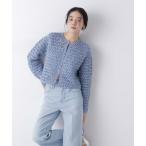 ショッピングnano カーディガン ミックスヤーンクロシェカーディガン レディース
