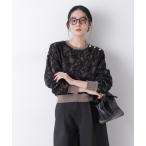 ショッピングnano ニット セーター レースレイヤードニットプルオーバー レディース