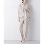 ショッピングnano スラックス パンツ デイリーファンクション タックテーパードパンツ(セットアップ可) レディース