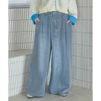 ジーンズ デニム デニムパンツ 「NKJ 2026SS」 リメイクバギーデニムパンツ レディース