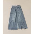デニムスカート 「NKJ 2026SS」 スリットロングデニムスカート