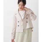  тренчкот пальто [. помятость / пыльца Release ] Short to ключ / 1216155101 женский 