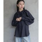 ブラウス シャツ フリルボウタイブラウス レディース