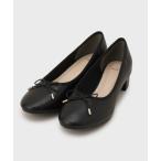 パンプス ラウンドトゥヒールバレエシューズ