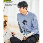  свитер вязаный PEANUTS/ тренировочный Like вязаный тянуть over /632927 мужской женский 