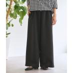 ショッピングウエスト パンツ ダブルクロスウエストリブパンツ レディース