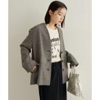 コート アウター カラミノーカラージャケット レディース