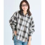 ショッピングcoca ブラウス シャツ ドルマンスリーブチェックシャツ レディース