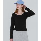 ショッピングオフショルダー tシャツ ラグランオフショルダーロングTシャツ レディース