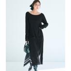 ショッピングcoca ワンピース 袖シャーリングレイヤードワンピース