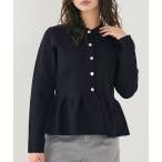 ショッピングcoca ニット セーター 金ボタンフレアニットトップス レディース