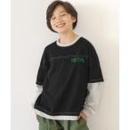 tシャツ キッズ　レイヤード刺繍トップス キッズ 子供服 男の子