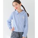 tシャツ キッズ　リブジップアップトップス キッズ 子供服 女の子