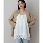 キャミソール ヘムレースキャミソール