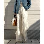 ショッピングワイドパンツ パンツ ジャガードワイドパンツ レディース