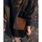 ショルダーバッグ バッグ スエードバケットショルダーバッグ レディース