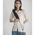 「Bulue.」チュールフリルスマホショルダーストラップ