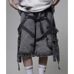 ジーンズ デニム デニムパンツ 「REFLEM/レフレム」デニムカーゴハーフパンツ レディース メンズ