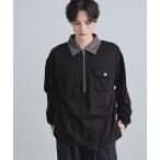 tシャツ ハードポンチハーフジップポロカットソー メンズ レディース