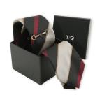 ネクタイ 「2点セット ギフトケース入り」タカキュー ネクタイ＆タイバー