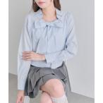 ブラウス シャツ ネクタイ付きボウタイブラウス レディース