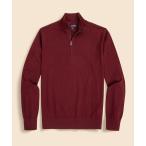 ショッピングウール セーター ニット メリノウール　ハーフジップ　モックネックセーター メンズ