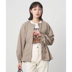 ブルゾン アウター 「size SHORTあり」ウエスト ギャザー ブルゾン レディース