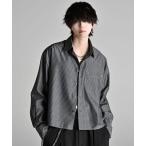シャツ Cropped Regular Collar Silhouette Shirt / クロップド・レギュラーカラー・シルエット・シャツ メンズ