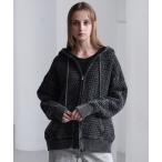 パーカー 「CLEL」3D Full-Zip Knit Hoodie / 3Dフルジップニットパーカー メンズ レディース