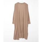 ショッピングロングカーディガン 「Deuxieme Classe」 ニットカーディガン - ブラウン レディース