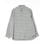 「Steven Alan」 長袖ネルシャツ L グレー メンズ