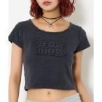 「SLY」 半袖Tシャツ FREE ライトブラック レディース
