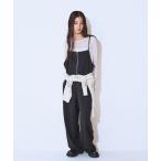 サロペット オーバーオール フロントZIPイージーサロペ/634614 レディース