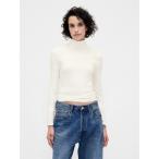 「GAP」 長袖カットソー XX-SMALL オフホワイト レディース