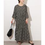 「JOURNAL STANDARD relume」 7分袖ワンピース FREE ブラック レディース