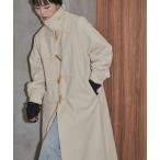 「Aunt Marie's」 ダッフルコート FREE アイボリー レディース