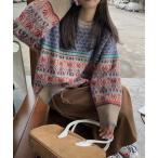 「Girly Doll」 長袖ニット F ブルー レディース