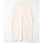 「NOBLE」 7分袖ワンピース 36 ベージュ レディース