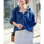 「Rie Miller」 長袖ブラウス FREE インディゴブルー レディース
