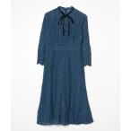ショッピングミモレ丈 「CELFORD」 長袖ワンピース 36 ブルー レディース
